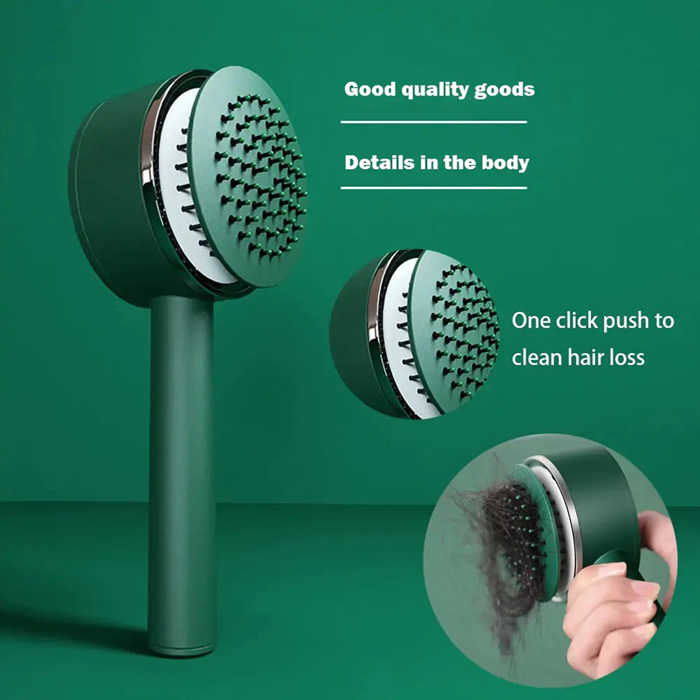 Self Cleaning Anti-Static Hair Brush