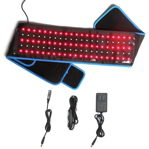Red LED Light Therapy Belt - Portable Red Light Therapy Belt for Body Slimming and Pain Relief