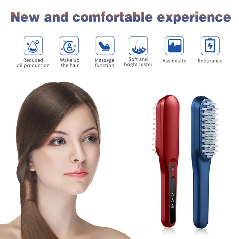 LED red/blue light therapy Hair Growth Comb
